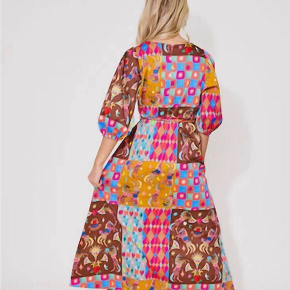 Alden Adair Clover Triple Crown Dress XS NWOT - Picture 3 of 10